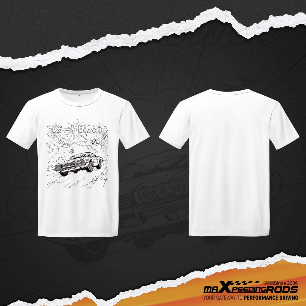 Men's Car Culture T-Shirt for Anime Muscle Car & Drift Print