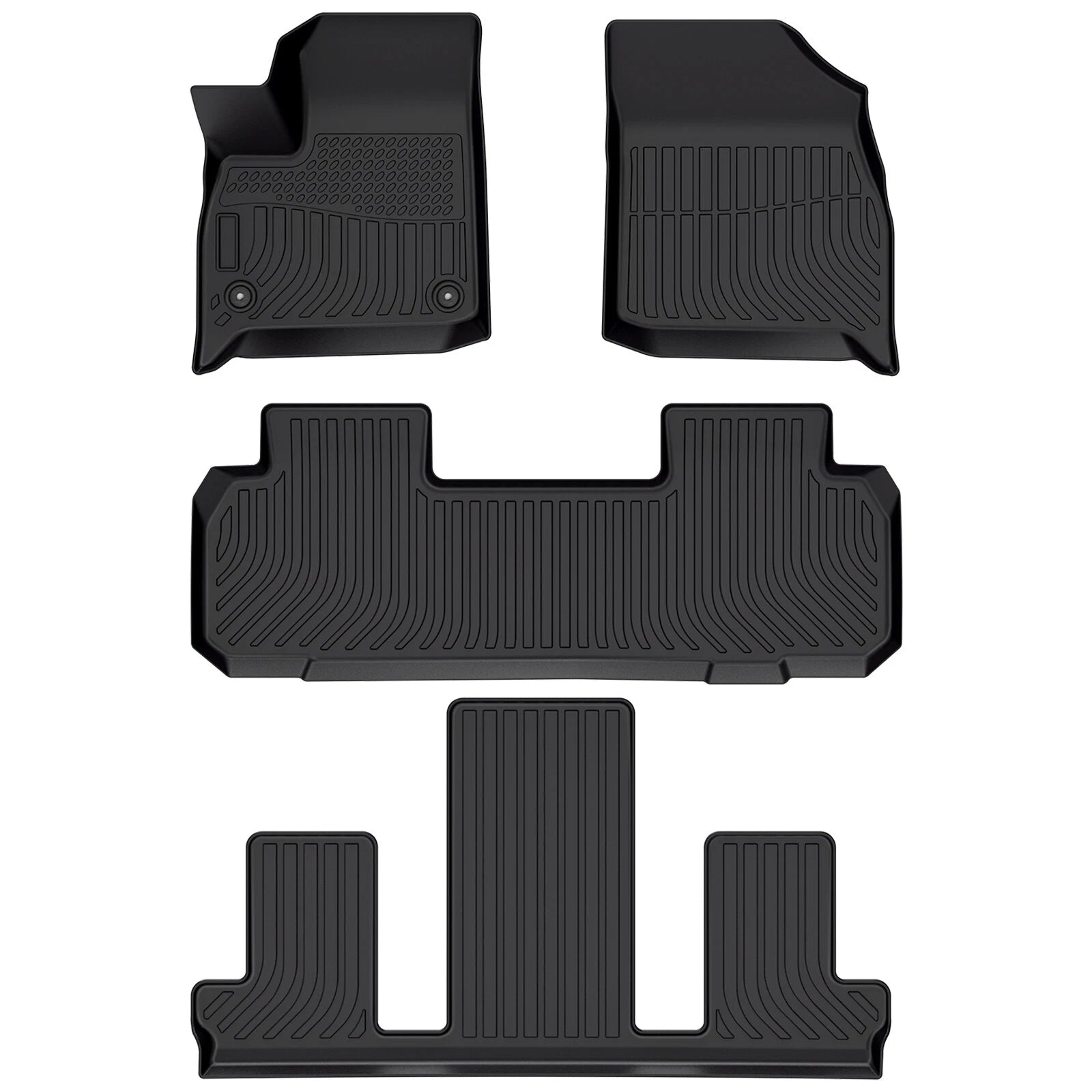 Set of 4 TPE Rubber All Weather Floor Mats for Buick Enclave (2018–2025)
