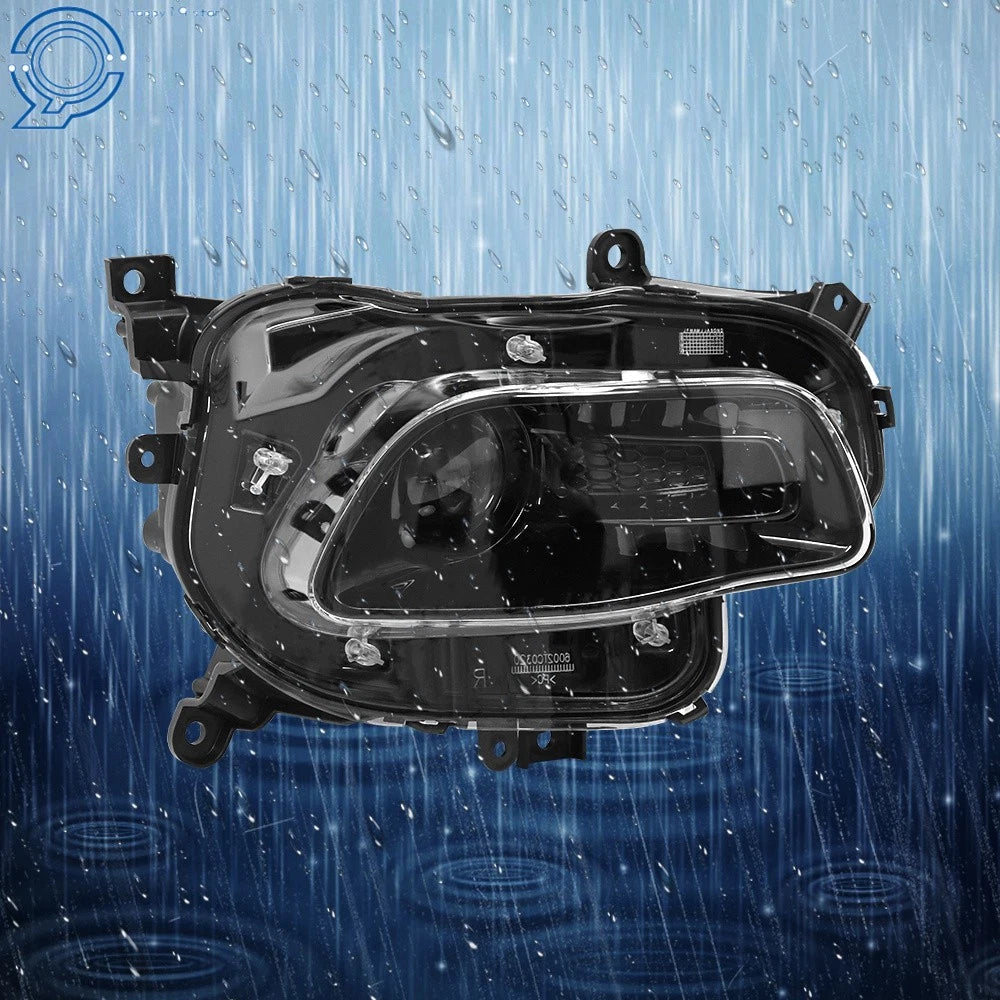 Black Headlight for Jeep Cherokee (2014-2018) HID Clear Lens Right Side