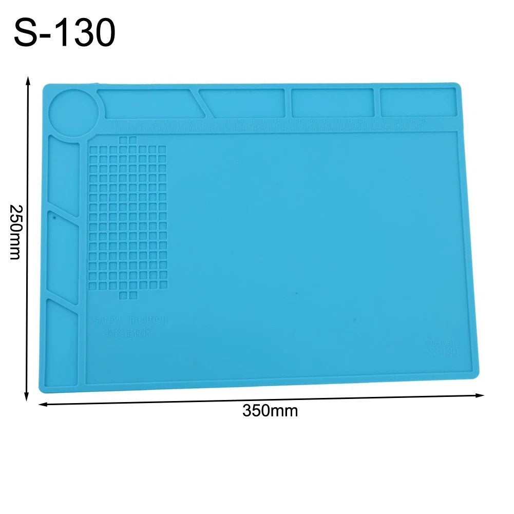 Heat Resistant Silicone Soldering Mat S130 350x250mm for Workbench