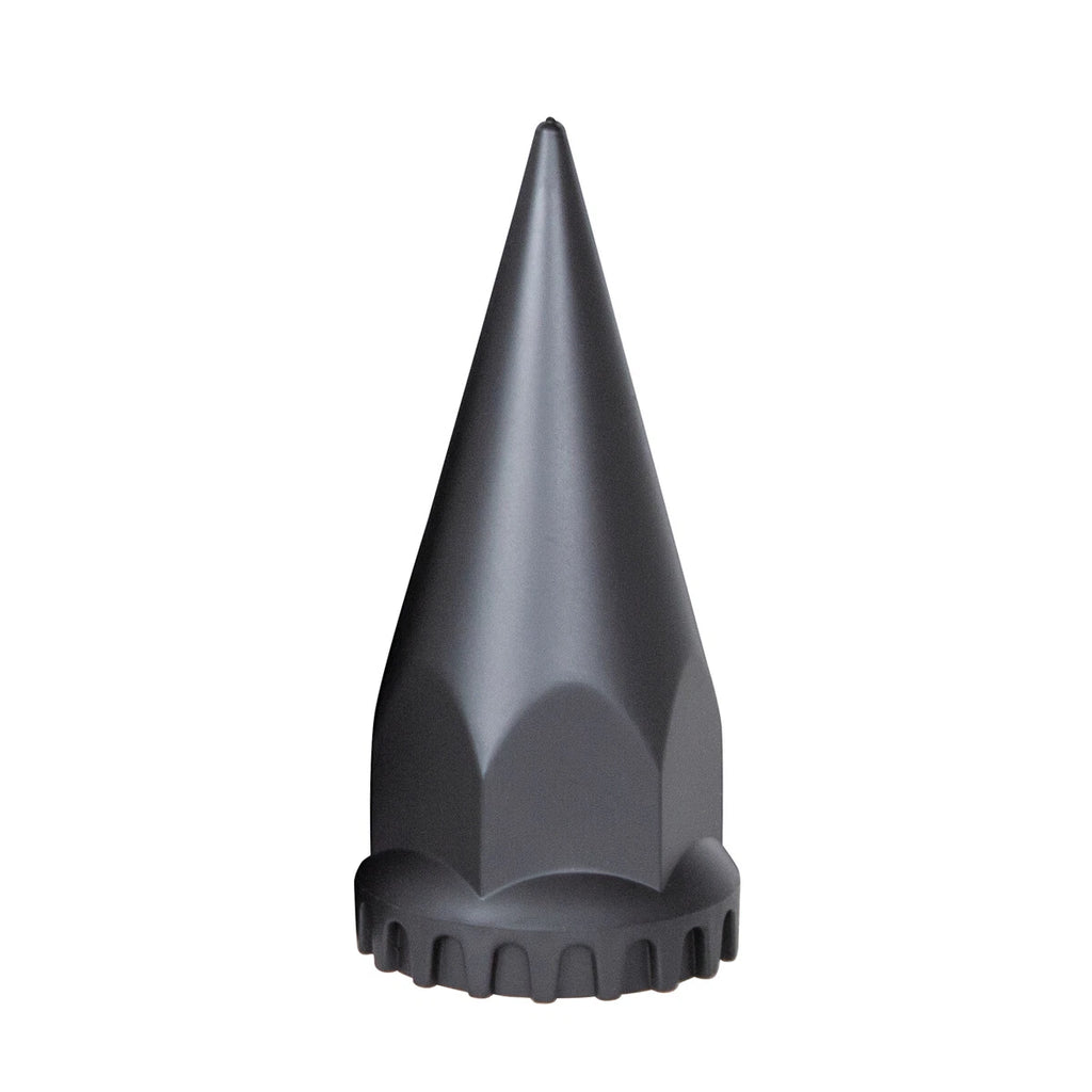 Spike Lug Nut Covers Flat Black Thread-On for Jeep Wrangler JK (2007–2018)