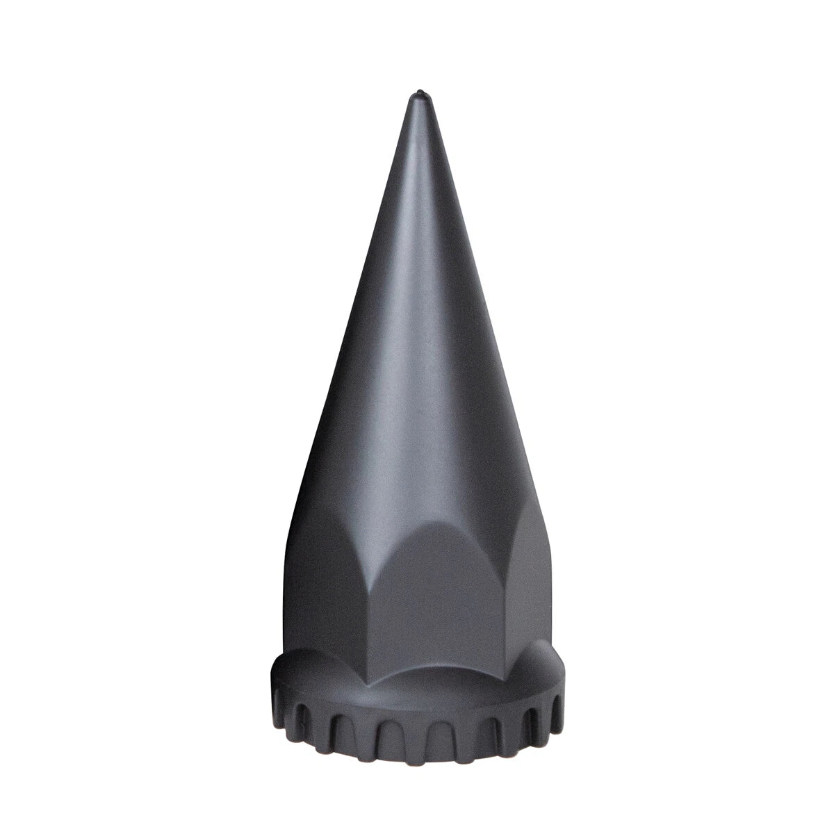 Spike Lug Nut Covers Flat Black Thread-On for Jeep Wrangler JK (2007–2018)