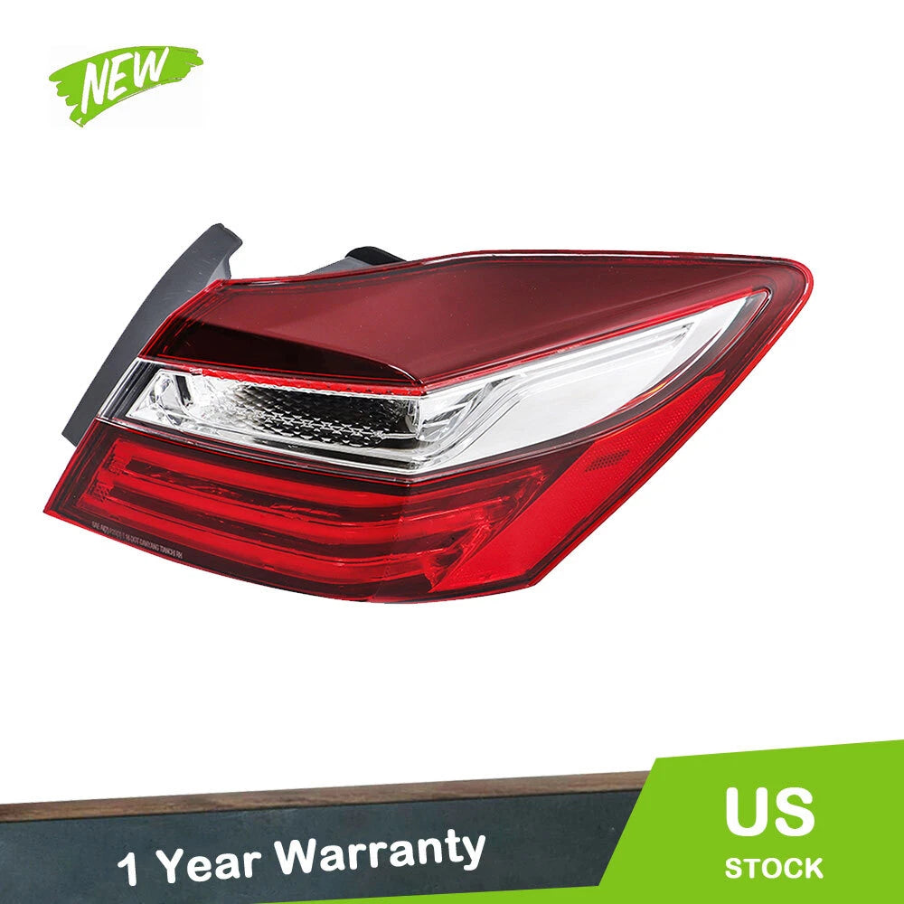 Red Lens Tail Light Assembly for Honda Accord (2016–2017) Rear Passenger Side LED
