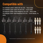 Ignition Coils & Spark Plugs Set for Nissan Maxima 2000–2001 (3.0L V6)