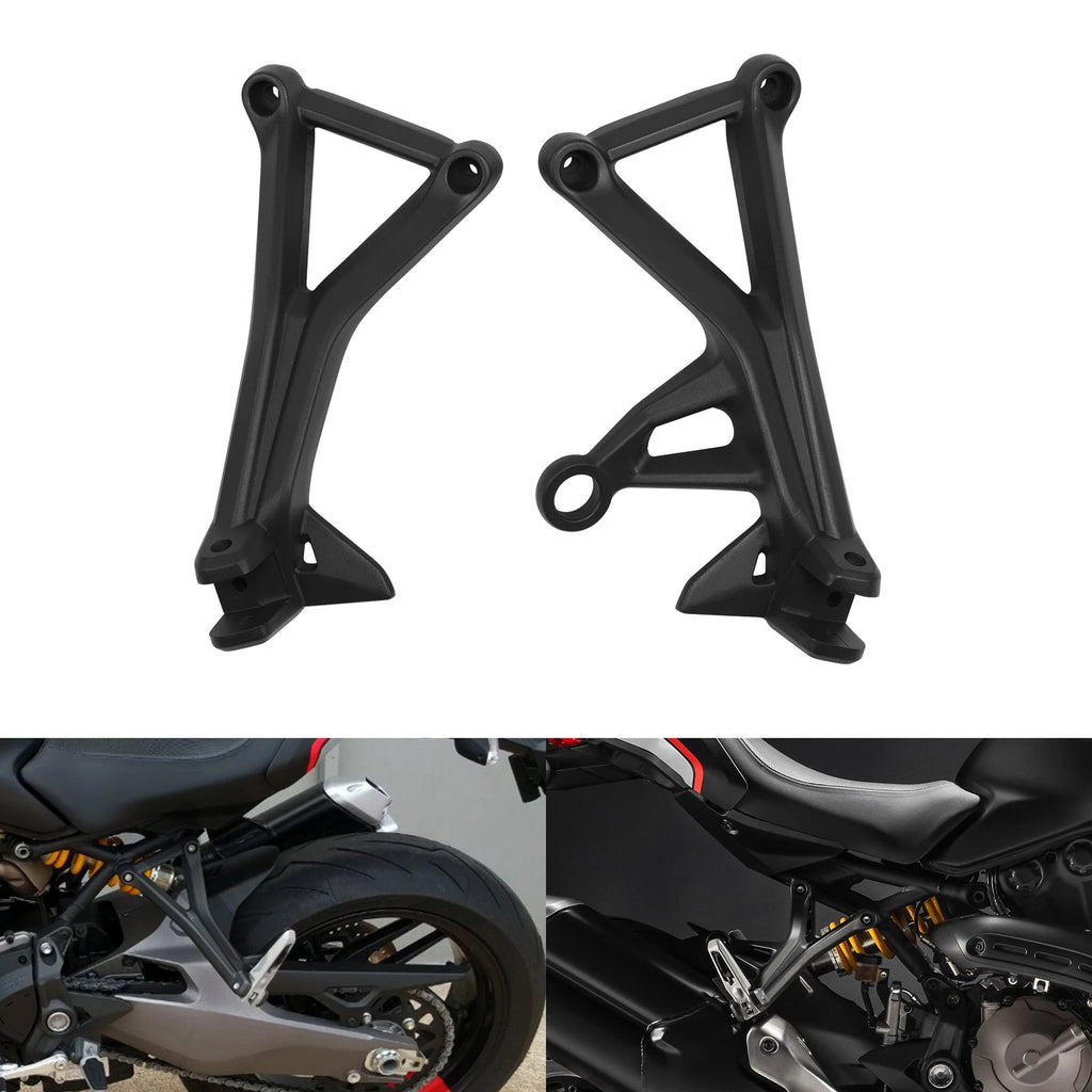 Rear Passenger Foot Pegs Bracket for Ducati Monster 1200 (2019–2021) Black