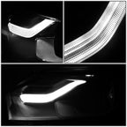 Projector Headlights for Chevy Equinox (2018–2021) - Black/Amber, LED DRL