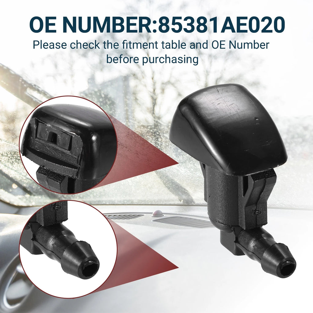 Windshield Washer Nozzle Set for Toyota Sienna  with Hose & Connectors
