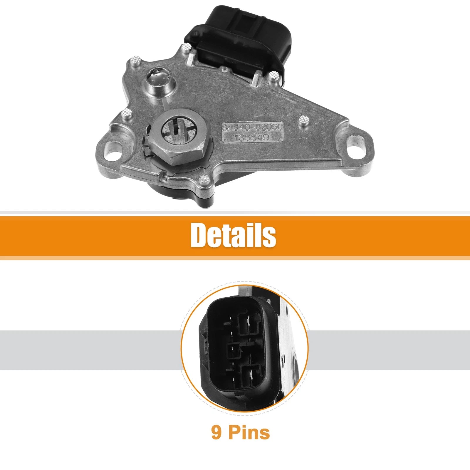 Automatic Transmission Neutral Safety Switch 84540-52050 for Toyota Scion (2000–2015)
