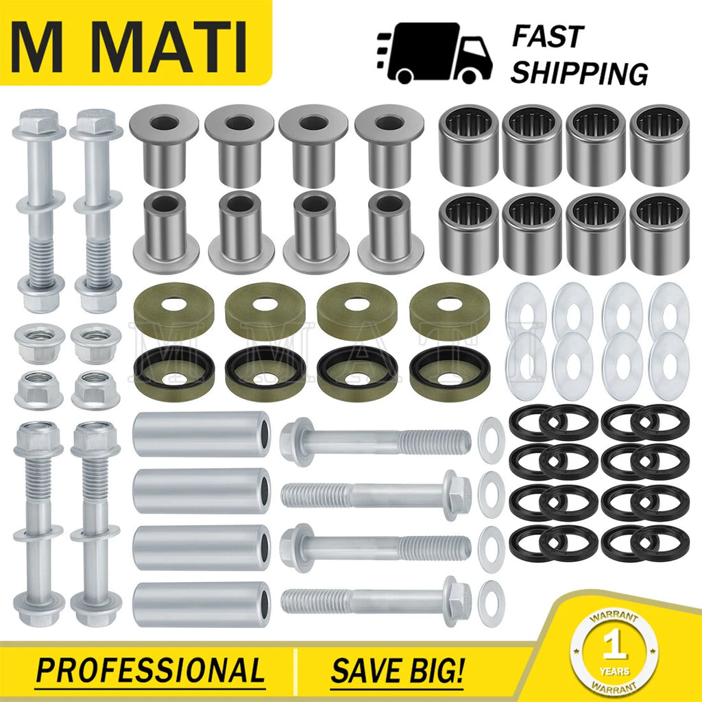 Upper & Lower A Arm Bushing Bearing Bolt for Suzuki Quadsport Z400 (2003–2008)