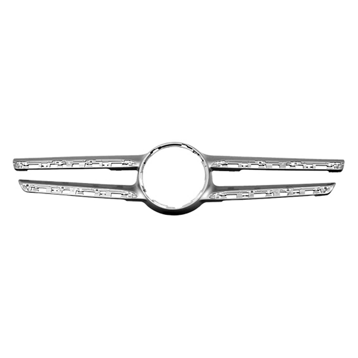 Replacement Silver Plastic Front Grille Molding (See compatibility Chart)