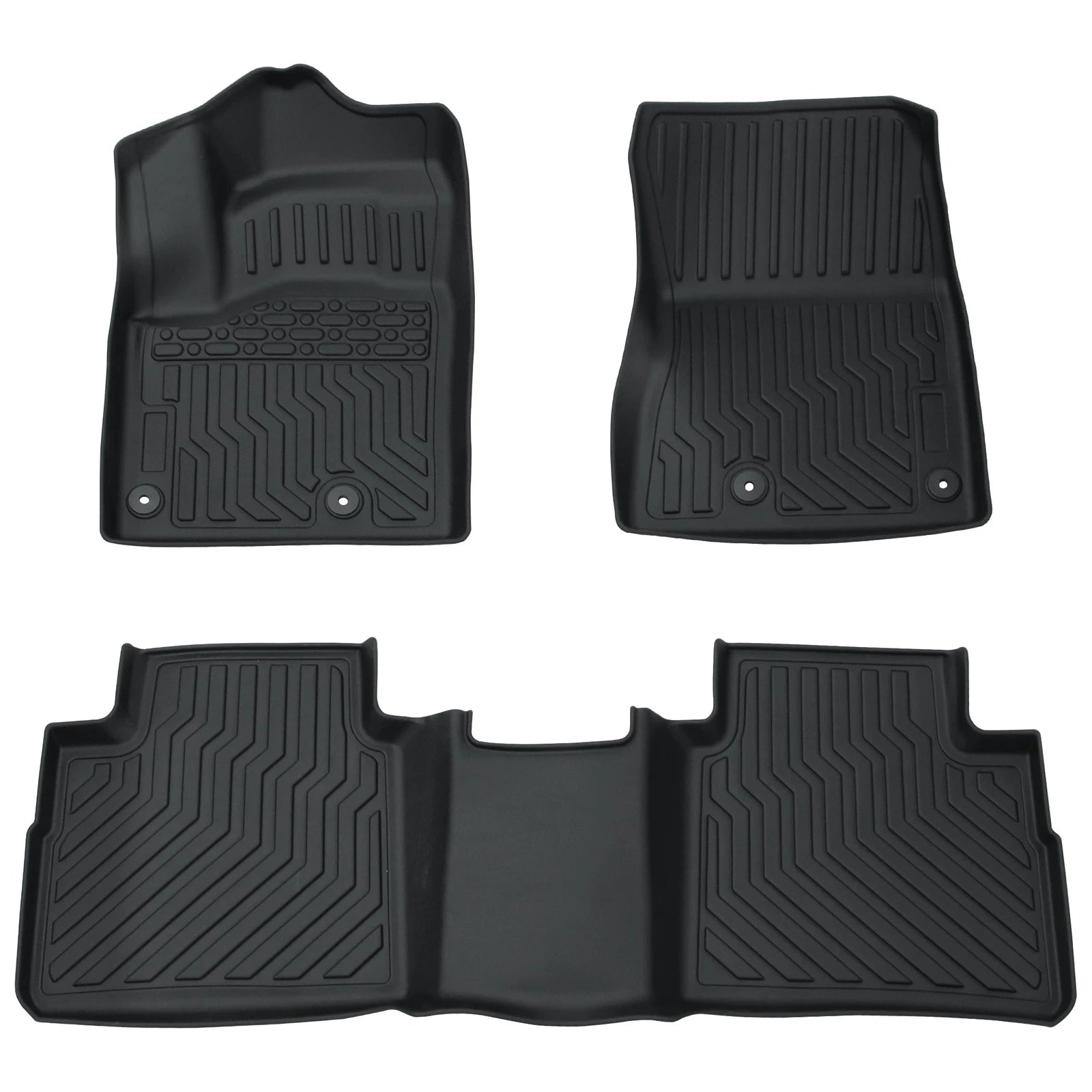 Set of 4 TPE Rubber All Weather Floor Mats for Nissan Rogue (2021–2025)