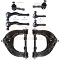 Set of 8 Suspension Control Arm & Ball Joint Tie Rod Ends for Mitsubishi Montero