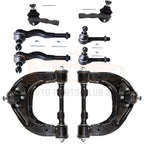Set of 8 Suspension Control Arm & Ball Joint Tie Rod Ends for Mitsubishi Montero