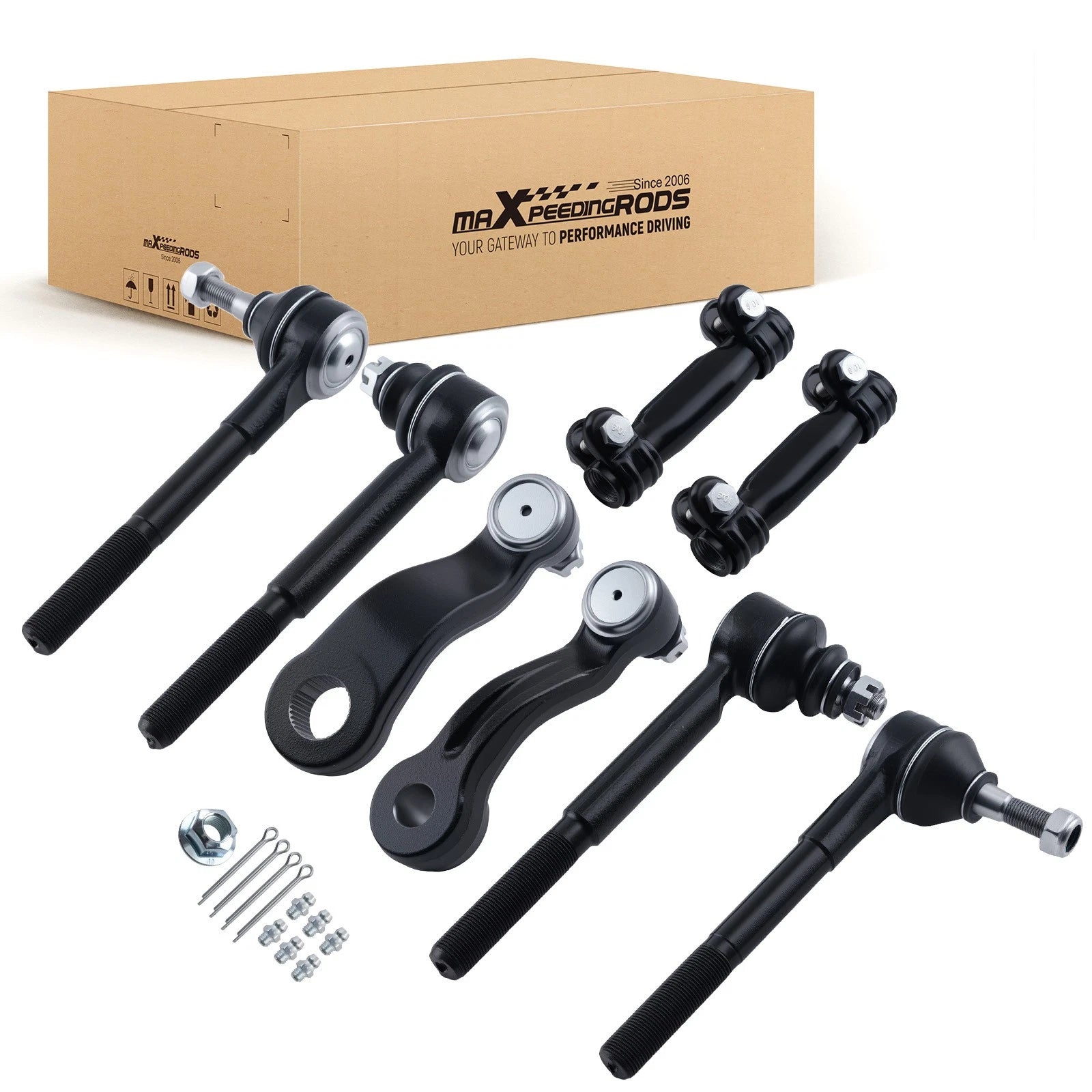 8x Tie Rods Idler Pitman Arm Kit for 1993-1999 Chevy GMC C1500