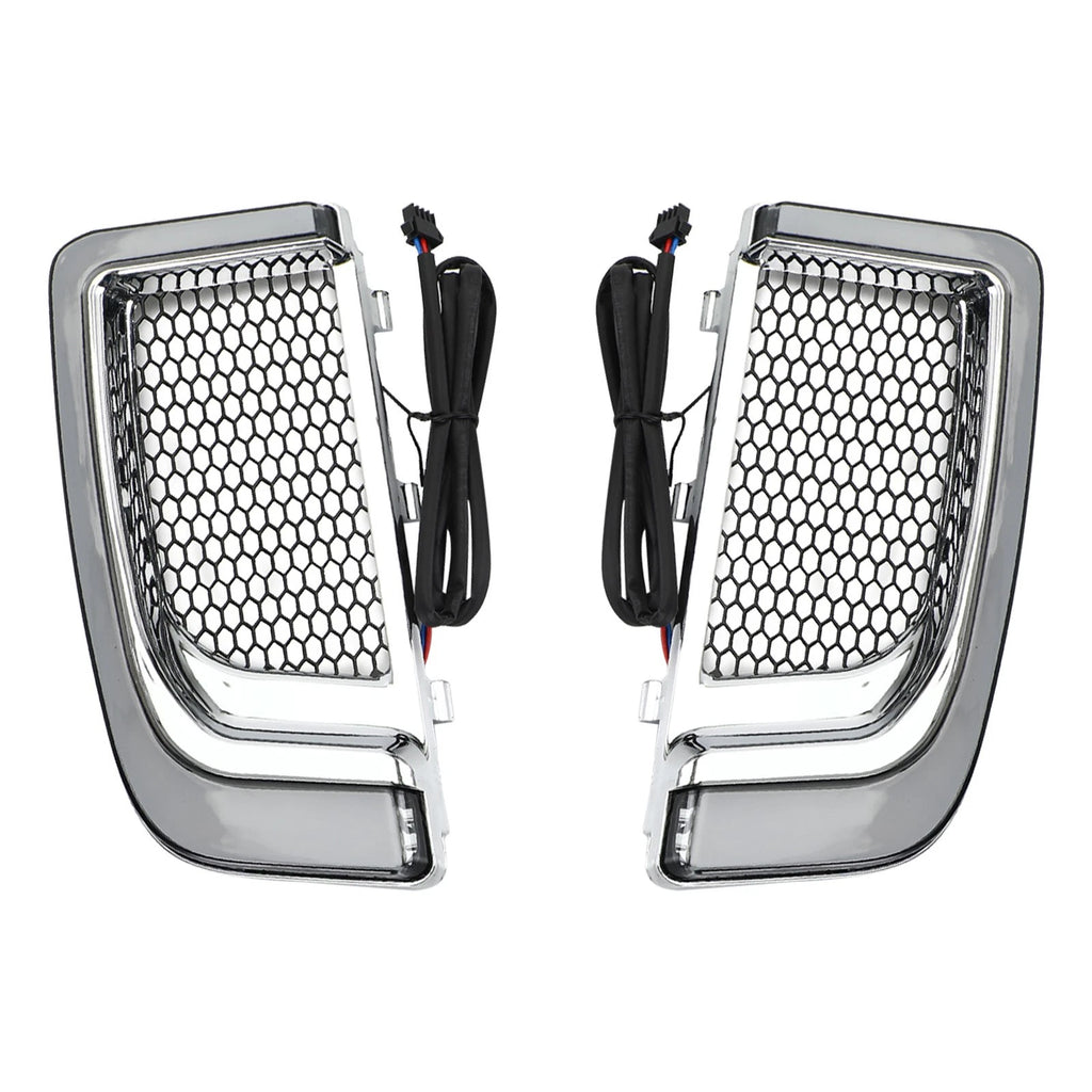 Tracer LED Lower Fairing Grills Lights for Electra FLH/T Road Glide (2014–2023)