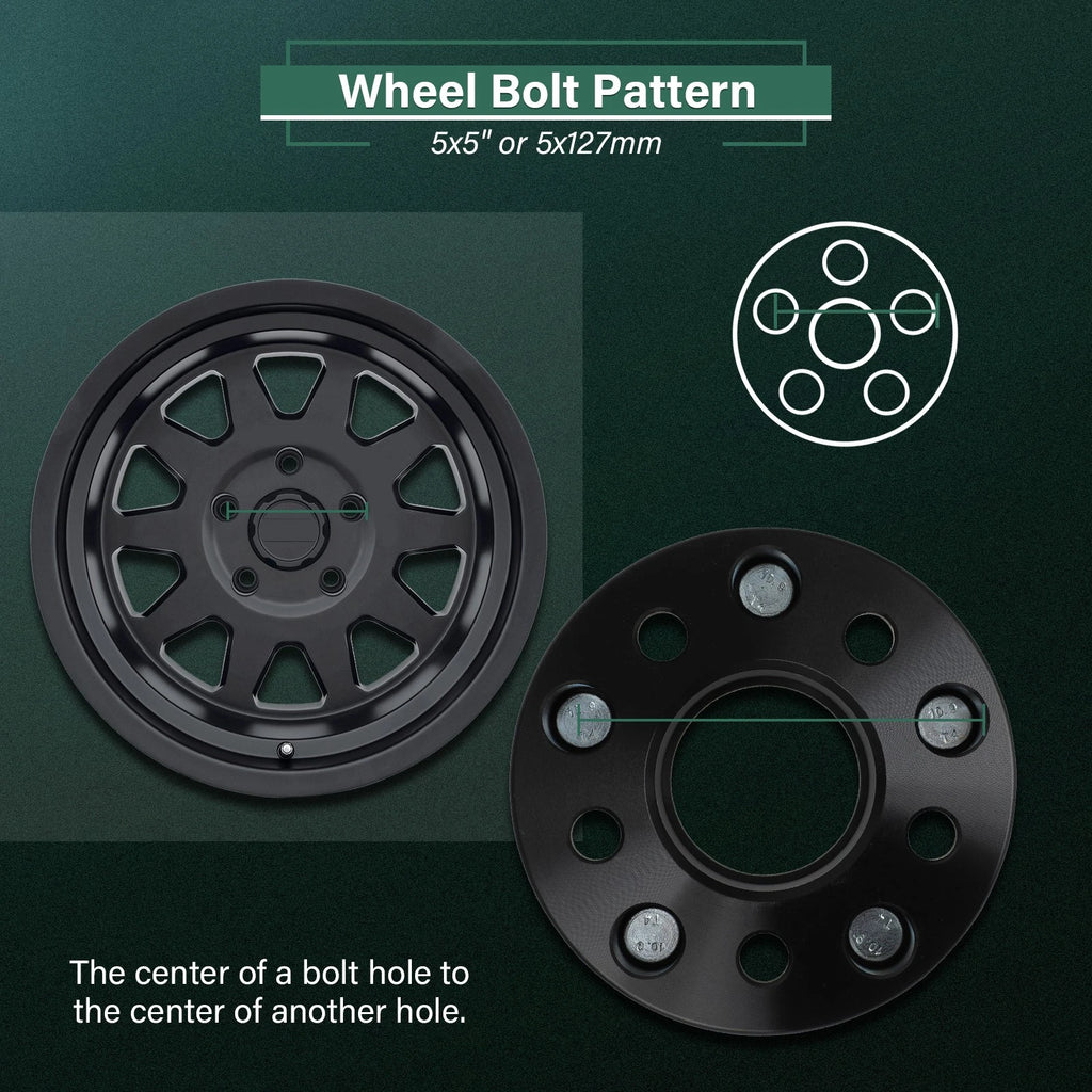 4X 2" Hub Centric Wheel Adapters 5x4.5 to 5x5 1/2"-20 for Ford Mustang (1994–2014)