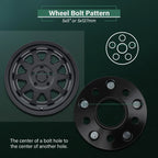 4X 2" Hub Centric Wheel Adapters 5x4.5 to 5x5 1/2"-20 for Ford Mustang (1994–2014)