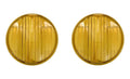 Amber Glass Cats Eye Fog Light Lamp Lenses for 1939 Chevy (1939–1939)