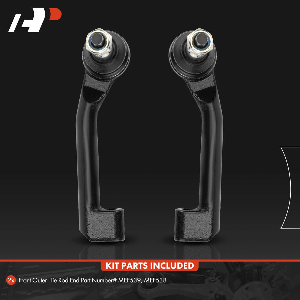 2X Front Outer Side Tie Rod End for Ford Explorer (2020-2023)