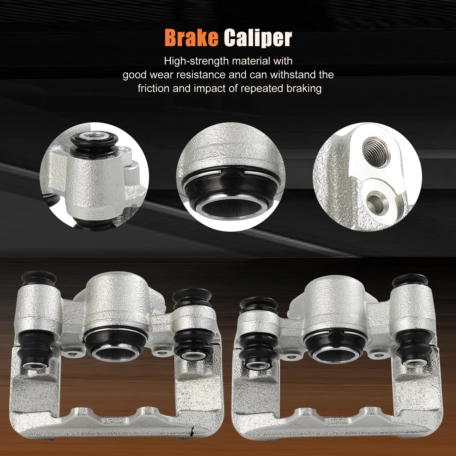 Rear Pair Brake Calipers with Bracket for Toyota RAV4 (2004-2005)