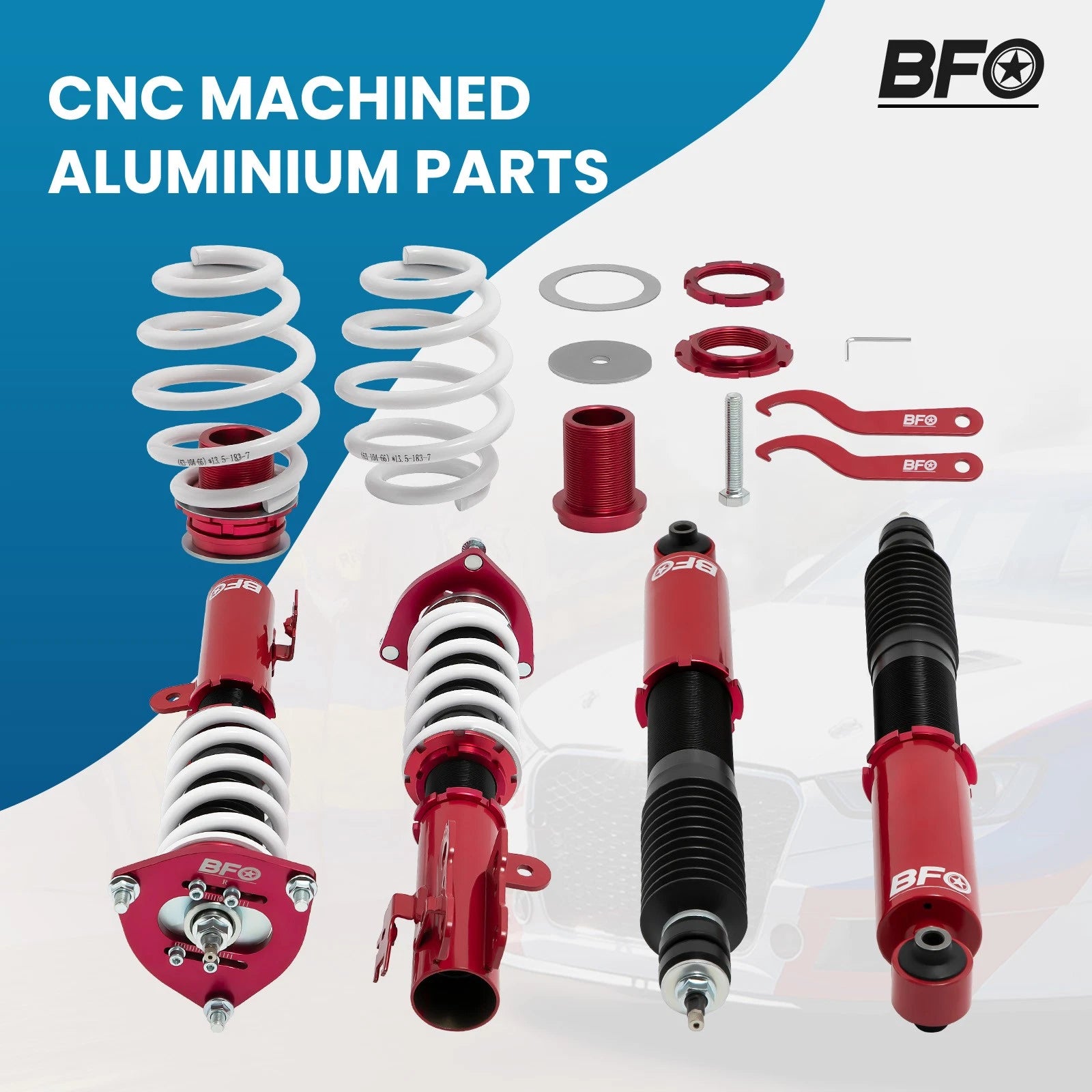 BFO 24 Way Adjustable Coilovers Lowering Kit for Scion TC (2011–2016)