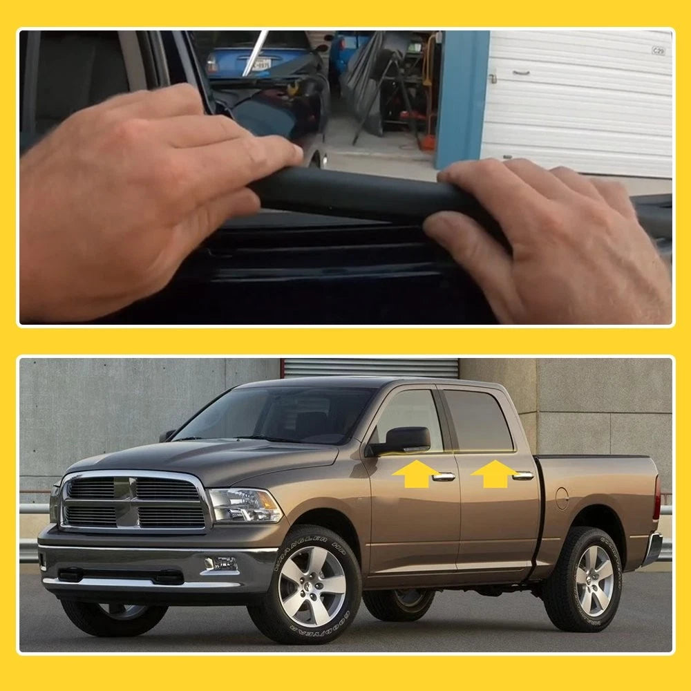 Weatherstrip Window Moulding Trim Seal Belt for Ram 1500 2500 3500 (2009–2021)