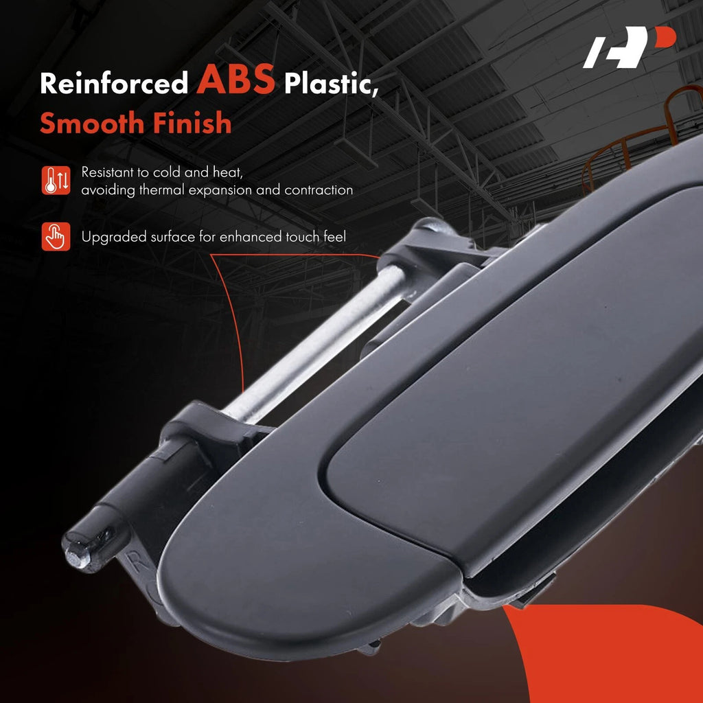 Exterior Door Handle Rear Right Black for Toyota Echo (2003–2005)