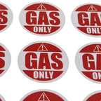 Gas Only Sticker for