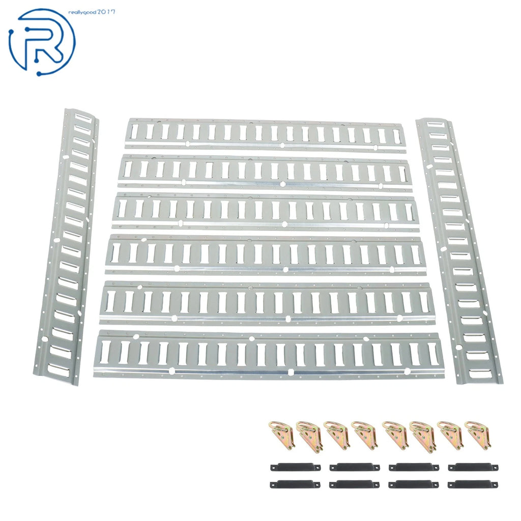 24" Steel E Track Tie Down Rail Kit for Secure Cargo