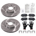 Front Brake Rotors & Ceramic Pads Kit for Hyundai Elantra Coupe (2013–2014) D1543