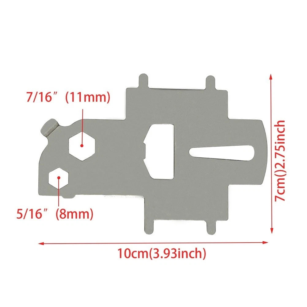 304 SS Deck Key Wrench with Bottle Opener for Marine Use