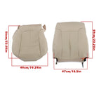 Set of 2 Leather Seat Covers for Ford F-150 (2010–2014) Tan