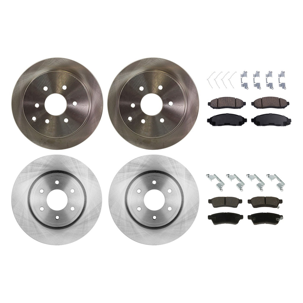 Brake Disc and Pad Kit for Nissan Frontier (2005–2020) Ceramic