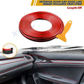 Red Interior Door Gap Edge Line Insert Molding Trim for 16ft (2024–2024)