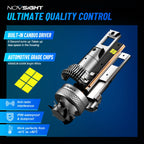 2X H13 LED Headlight Bulbs 40000LM 6500K White for