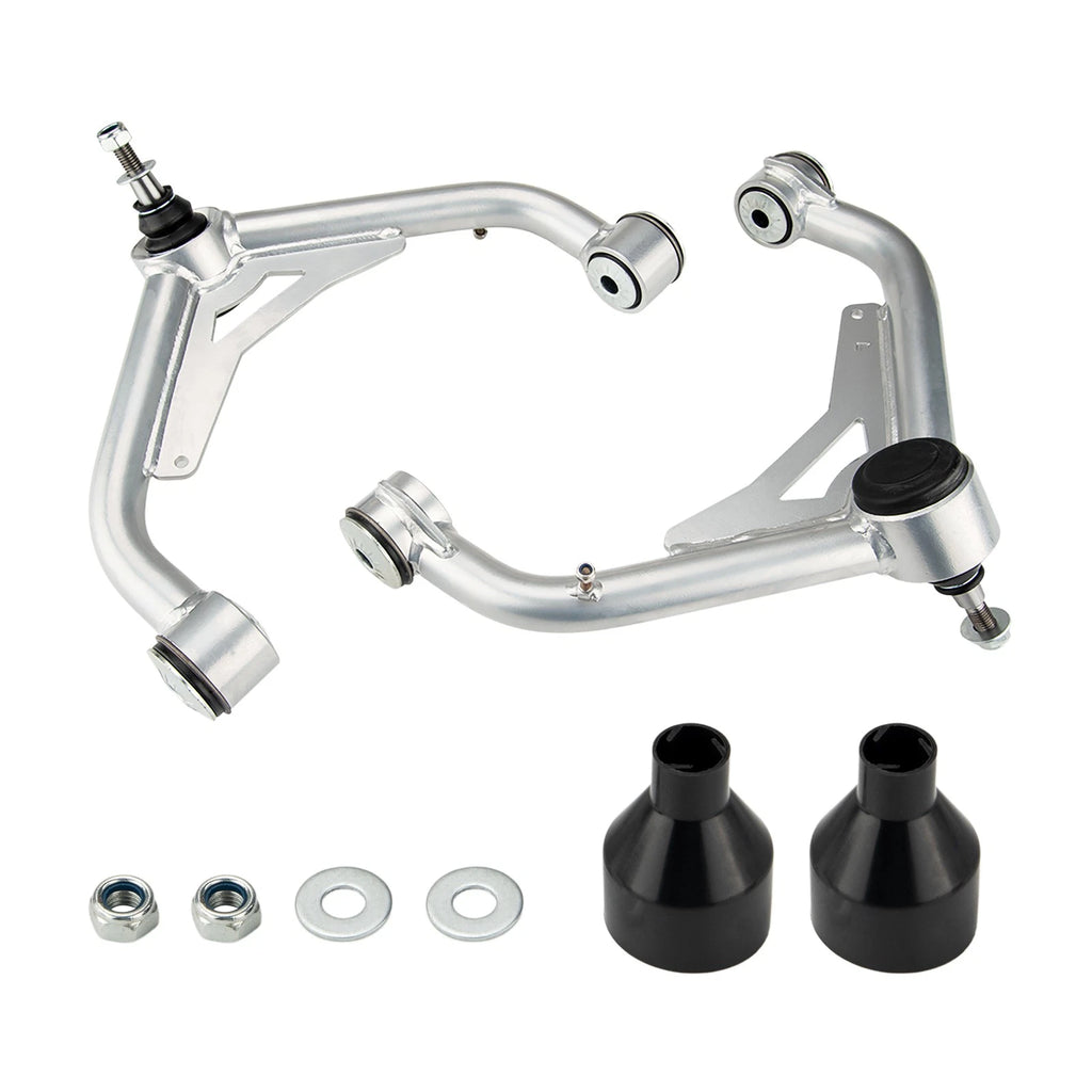 2x Front Upper Polished Control Arms for 2000–2002 Chevrolet Silverado 1500 (5.3L)