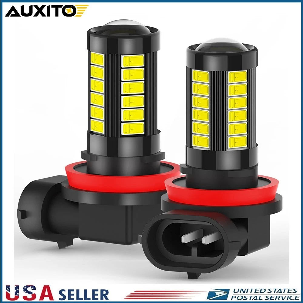 AUXITO LED Fog Driving Lights for H11 H16 H8 (6000K)