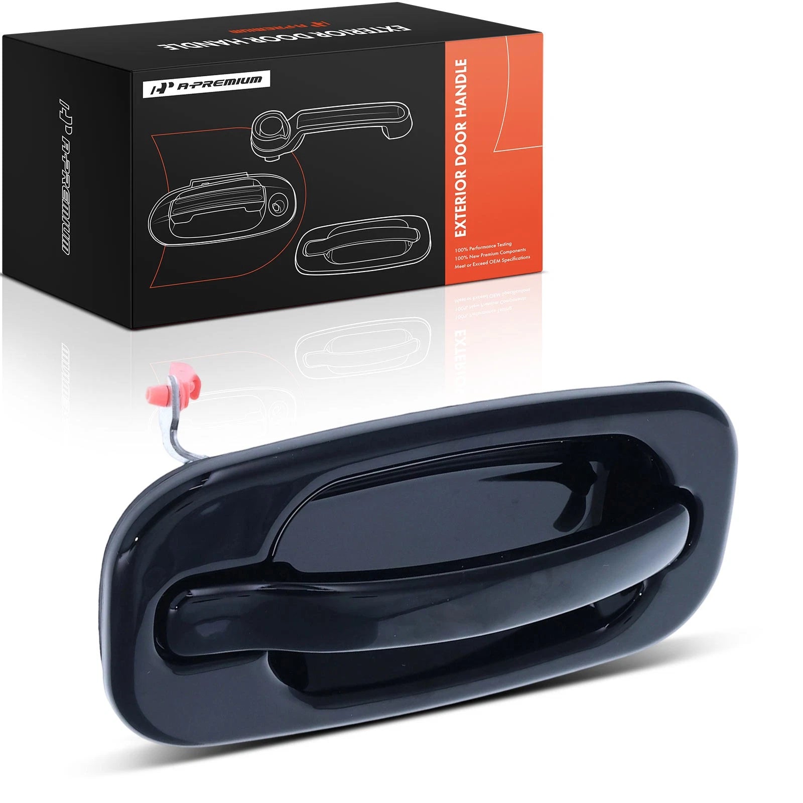 Front RH Painted GBA Black Door Handle for Chevy Silverado 1500 (1999–2006)