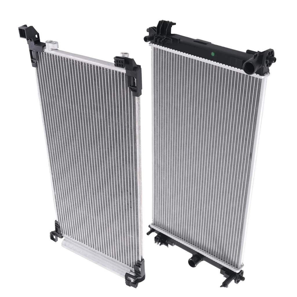 Aluminum Engine Radiator & AC Condenser for Toyota Corolla (2019–2022) 13825