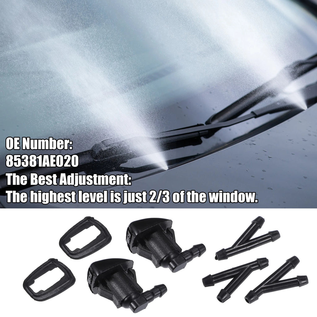 Set of 2 Windshield Washer Nozzles No. 85381AE020 for Toyota Sienna 