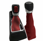 Automatic Shift Boot & Transfer Case Cover for Jeep Wrangler (2018–2020) Red