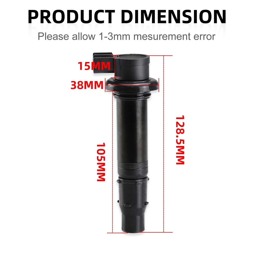 4X Ignition Coil Assembly for Yamaha YZF-R6 R6 (2003–2005) YZF R6S (2006–2009)