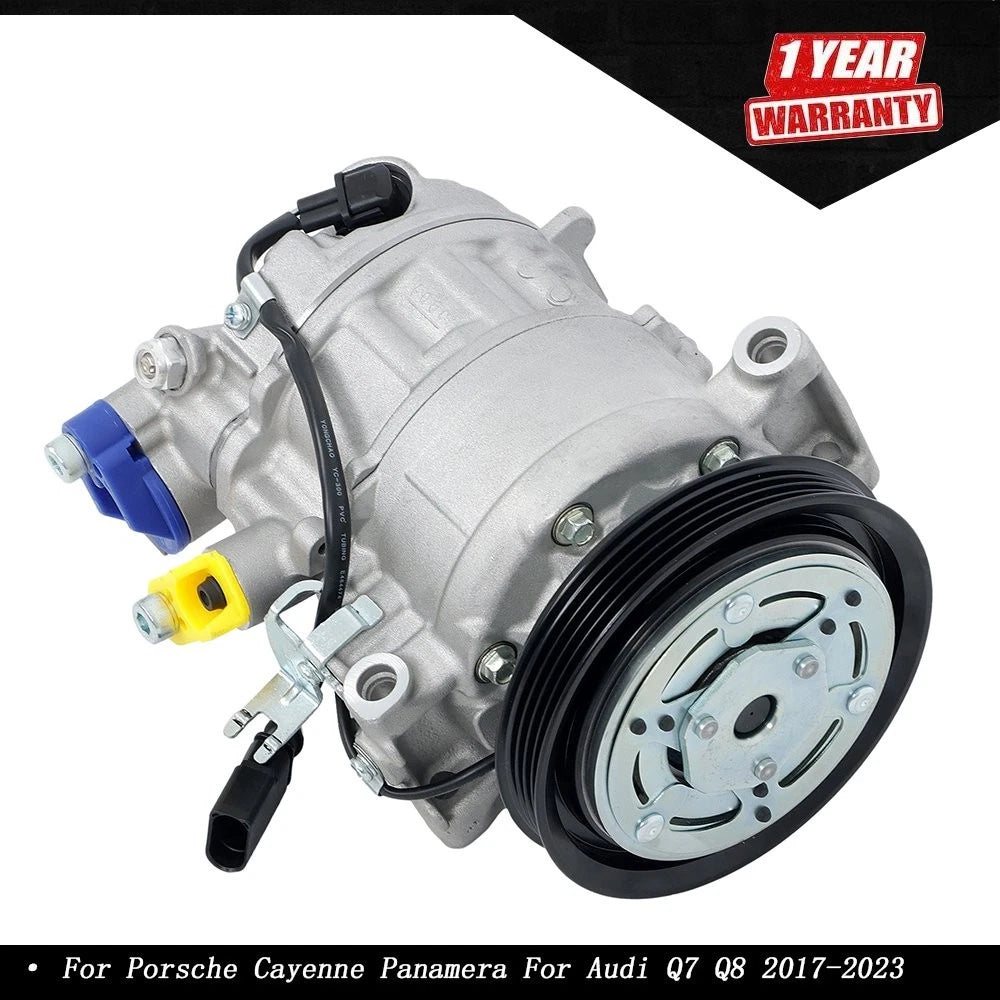 AC Compressor for Porsche Cayenne Panamera Audi Q7 Q8 (2017–2023)