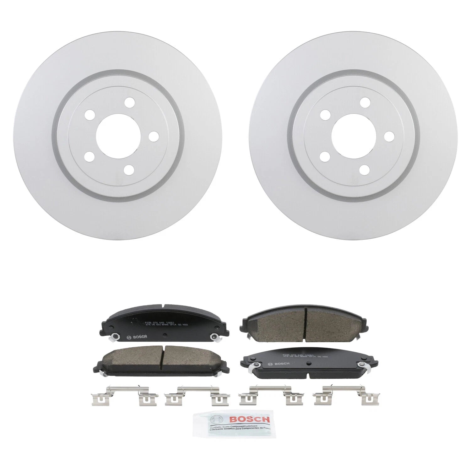 Set of 2 Bosch Front Rotors & Semi-Metallic Disc Brake Pads for Dodge Charger/ Magnum (2006–2010)