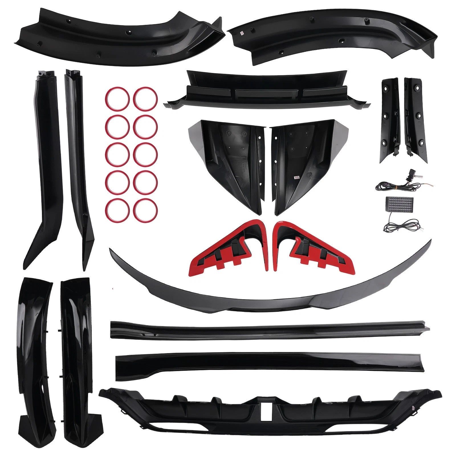 Full Body Kit for Tesla Model 3 (2024–2025): Rear Diffuser, Skirts, Front Lip, Spoiler
