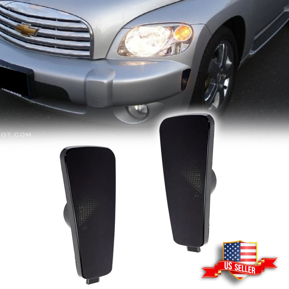 2X Smoke Lens Front Bumper Side Marker Lights for Chevrolet HHR (2006–2011)