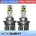 2X 9008 H13 LED Headlight Bulbs Kit for High Low Beam (6500K)