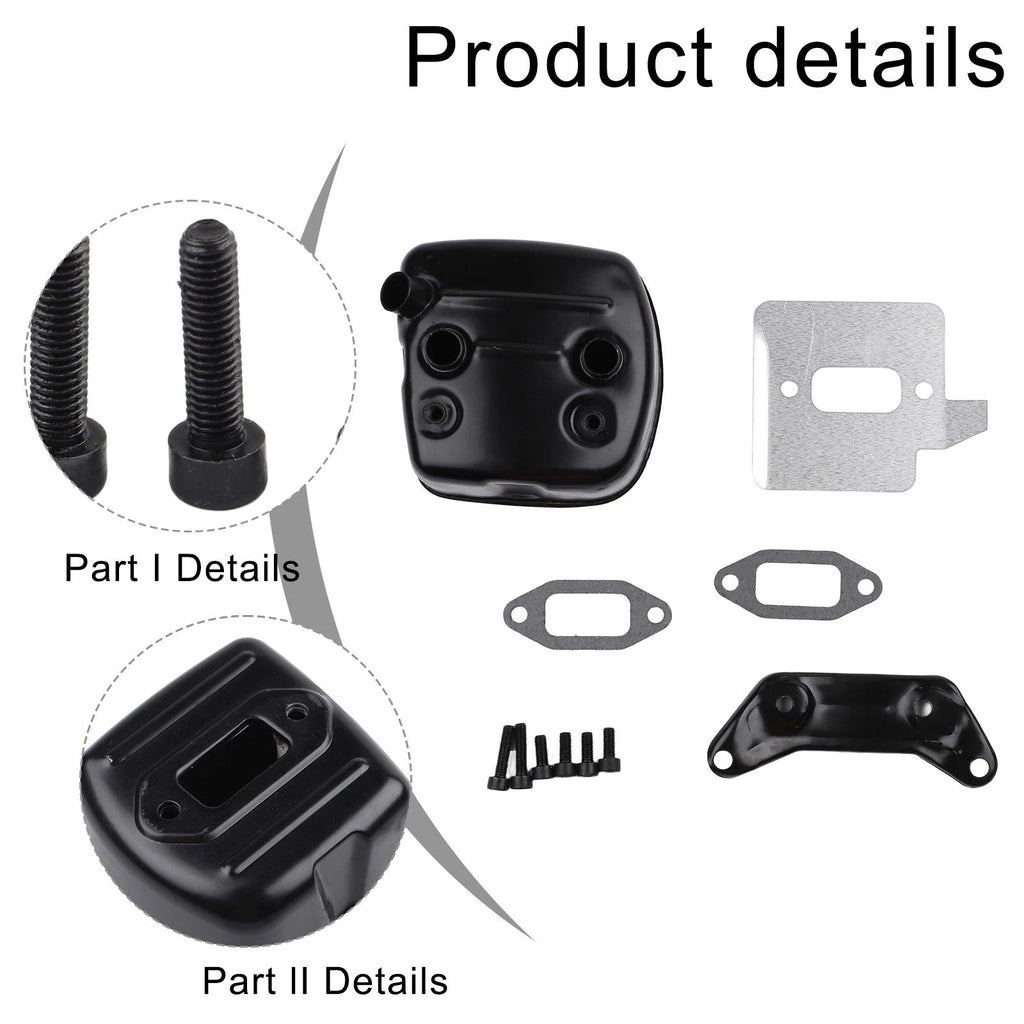 Exhaust Muffler Bracket Gasket Kit for Husqvarna 362 365 371 372 372XP