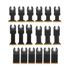 18-Piece Titanium-Coated Reciprocating Saw Blades for Multi-Tool