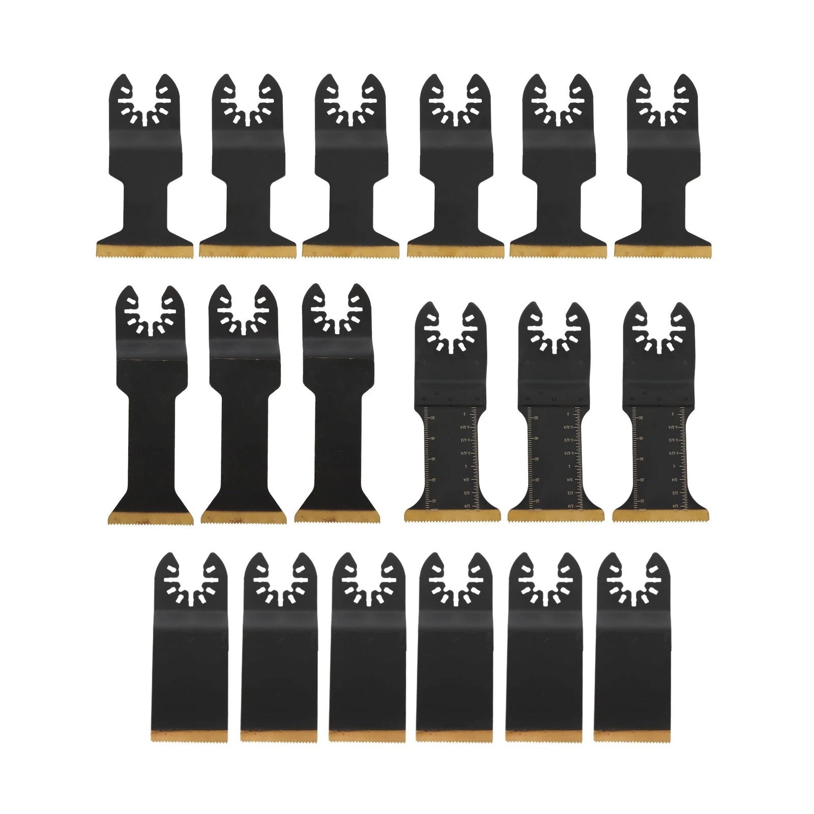 18-Piece Titanium-Coated Reciprocating Saw Blades for Multi-Tool
